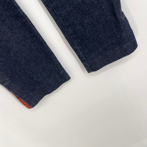 Anthropologie The Essential Slim Jeans Women Sz 2 Dark Wash Split Hem Cropped - Picture 3 of 9